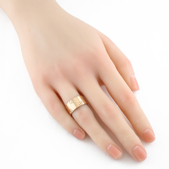 Gucci Icon Wide Ring No 9.5 18k K18 Pink Gold - Picture 2 of 7